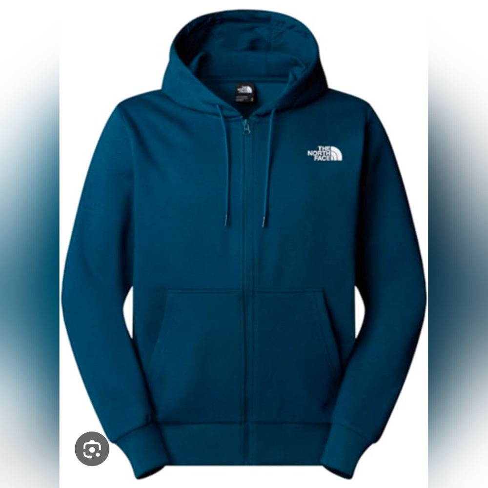 The North Face Blue Full Zip Hooded Light Jacket Sweatshirt XXL